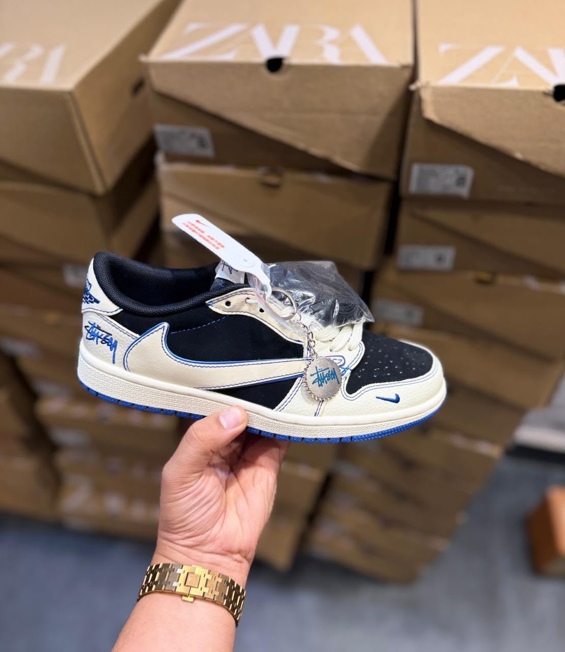 Retro 1 Low Travis X Stussy Sneakers – Premium Quality