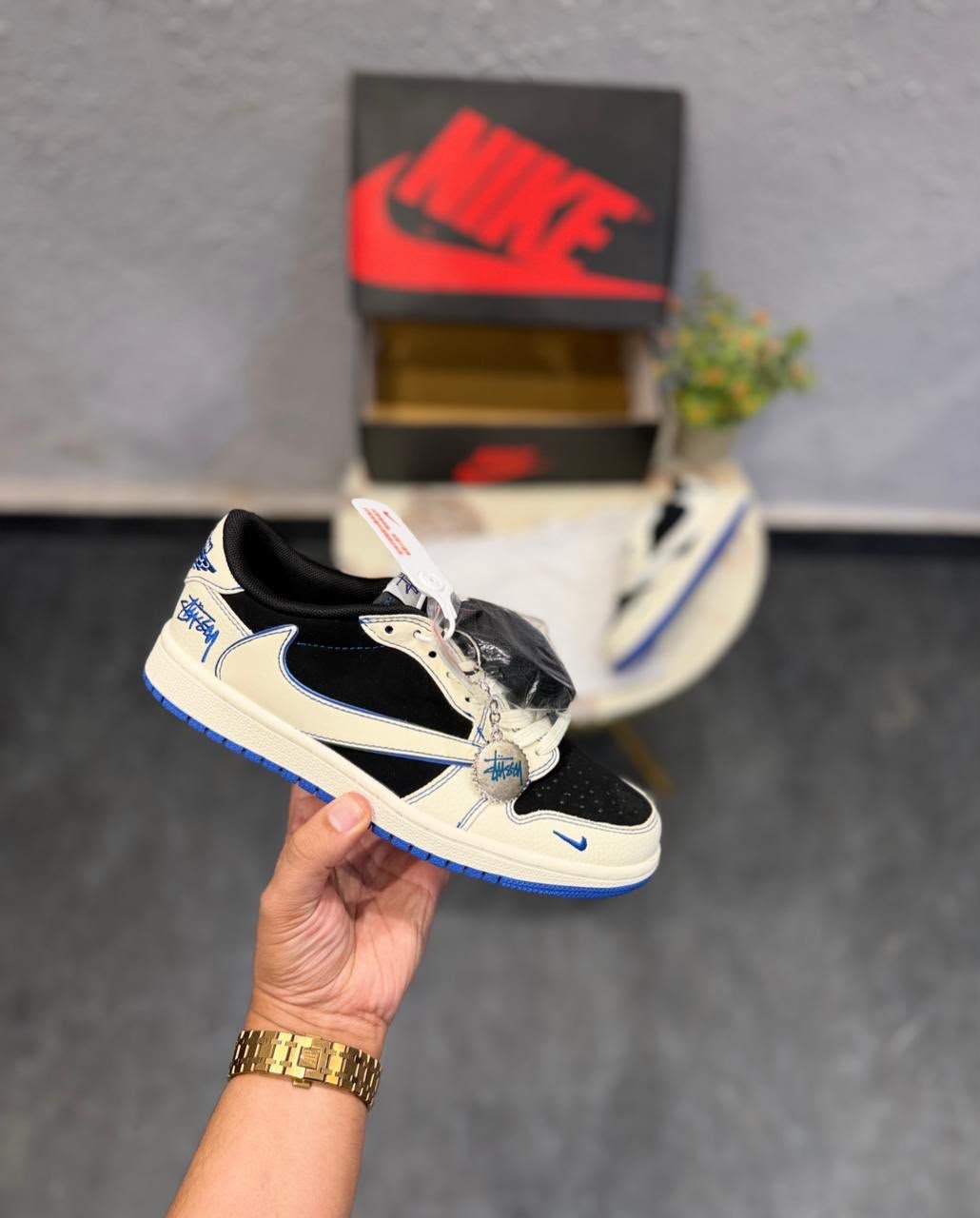 Retro 1 Low Travis X Stussy Sneakers – Premium Quality