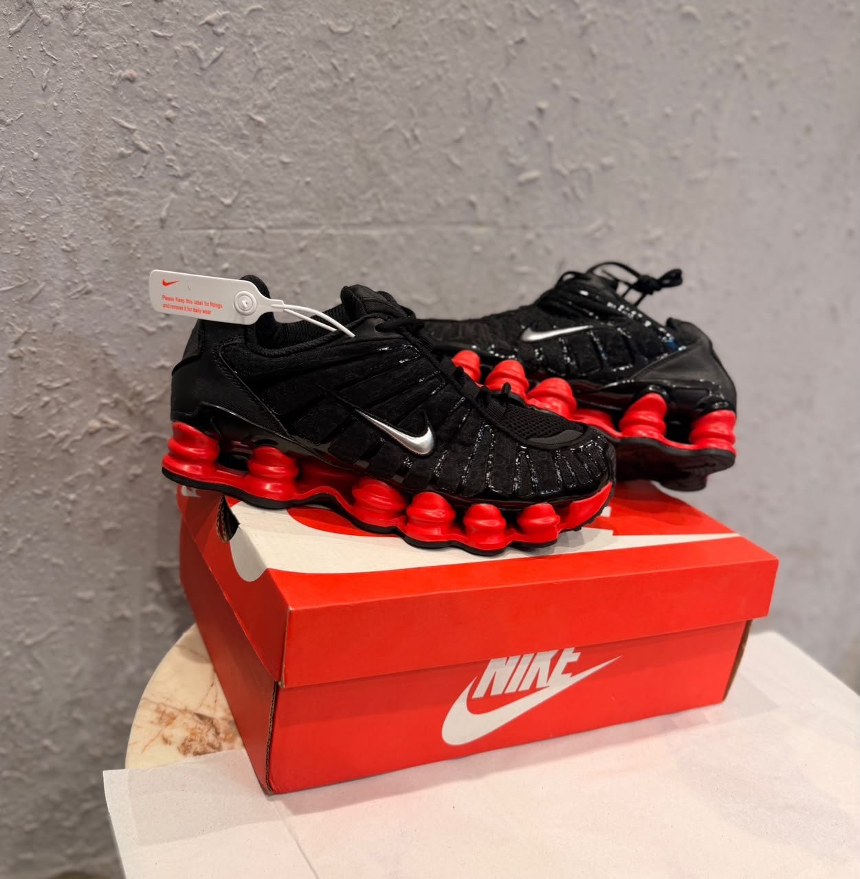 Shox TL Custom Black Red Sneakers – Premium Lifestyle Edition
