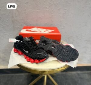 Shox TL Custom Black Red Sneakers – Premium Lifestyle Edition