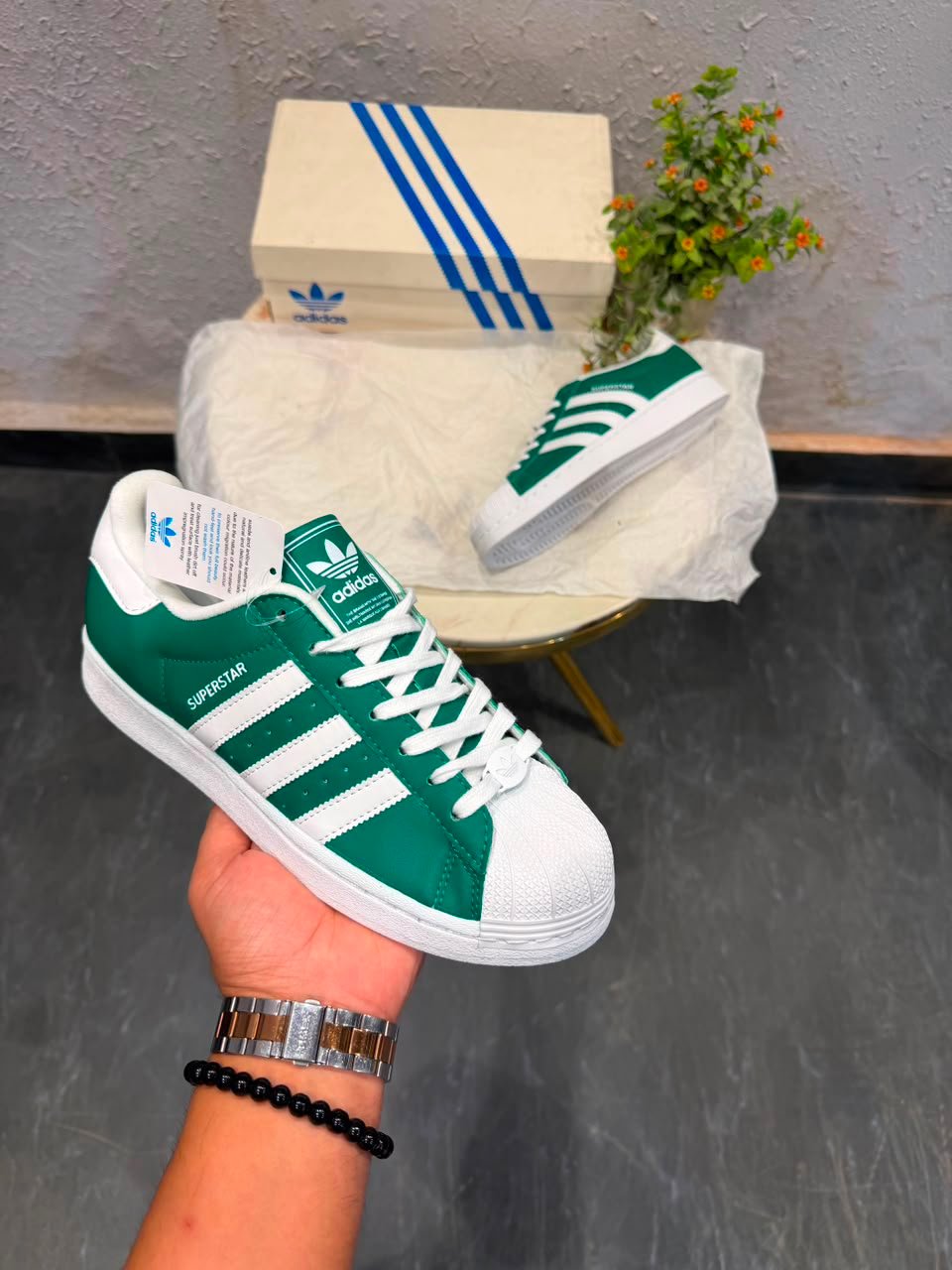 Superstar Dark Green Sneakers – Premium Lifestyle Edition