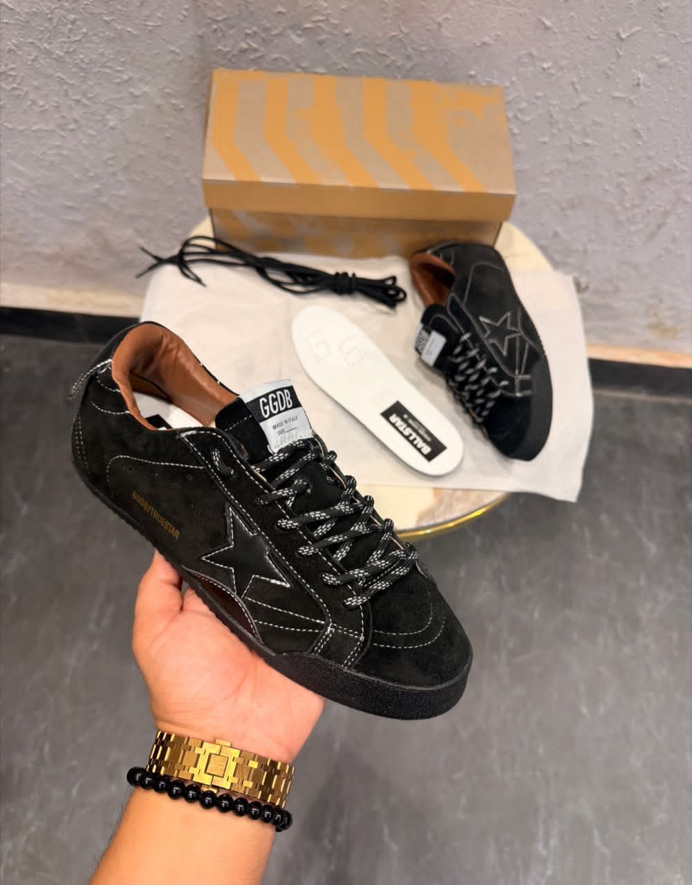 True Star Triple Black Sneakers – Premium Lifestyle Edition