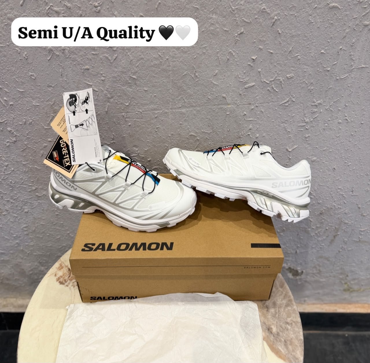 XT-6 LAB White Silver Trail Sneakers – Premium Quality