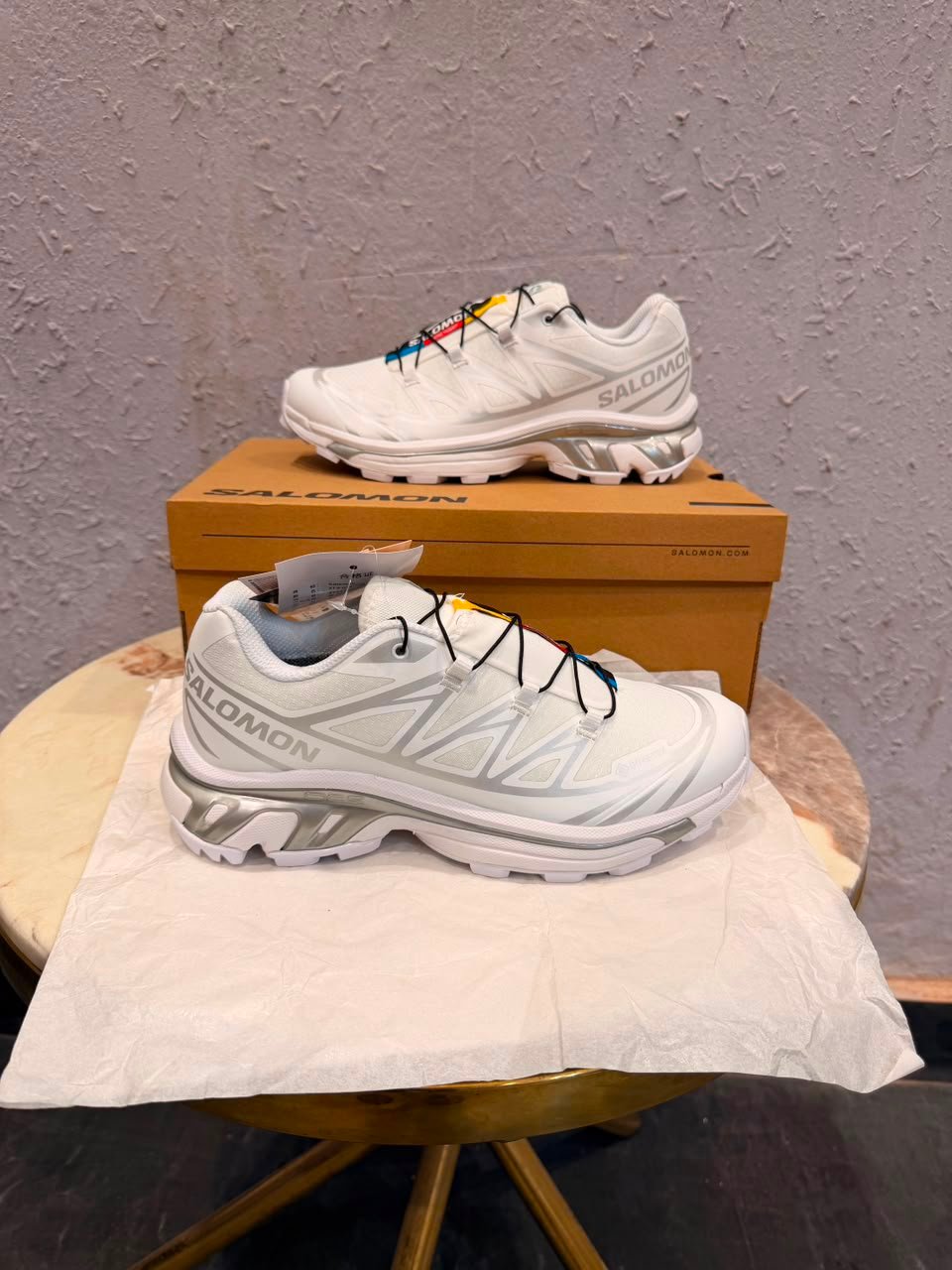 XT-6 LAB White Silver Trail Sneakers – Premium Quality