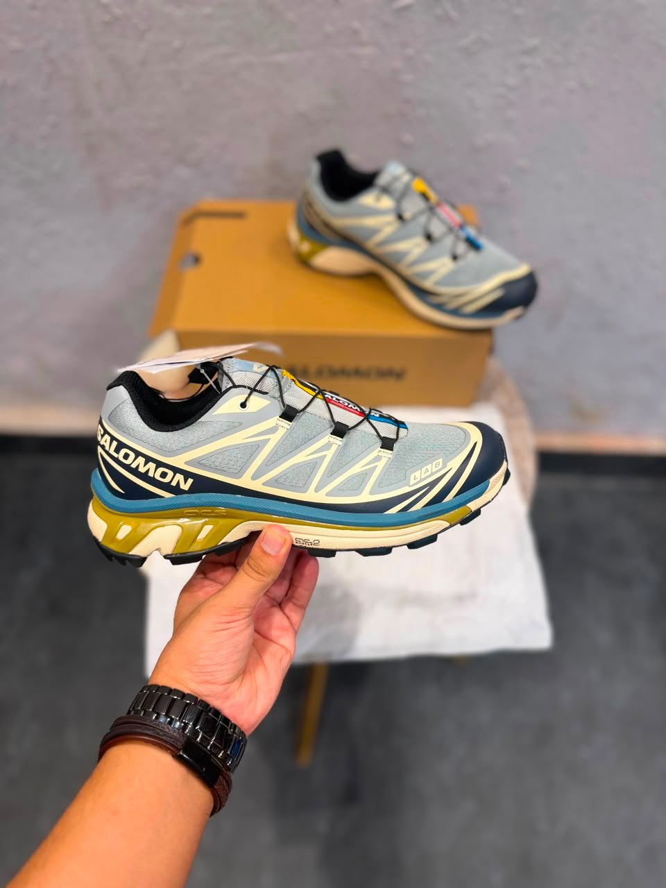 XT LAB Mist Blue Trail Sneakers – Premium Quality