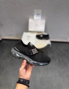 Black Buckle Sneakers – Luxury Street Profile