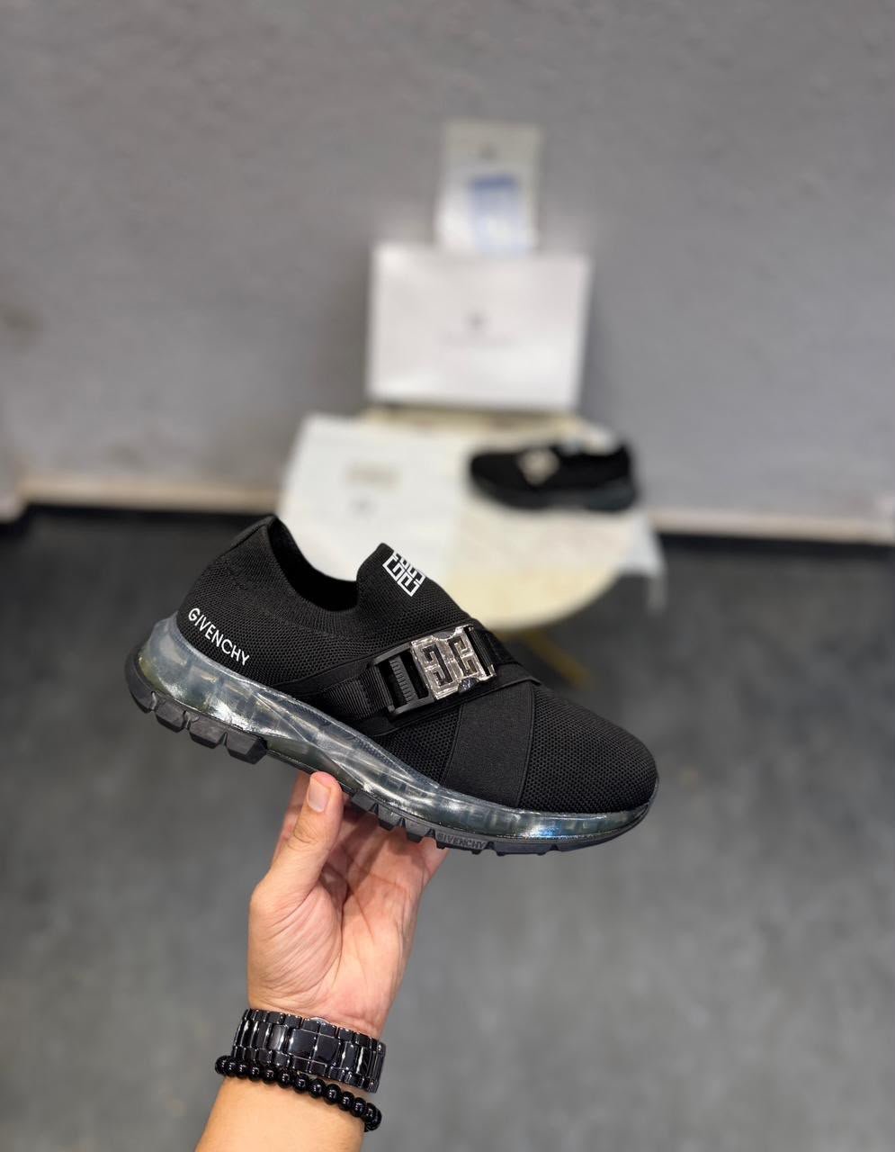 Black Buckle Sneakers – Luxury Street Profile