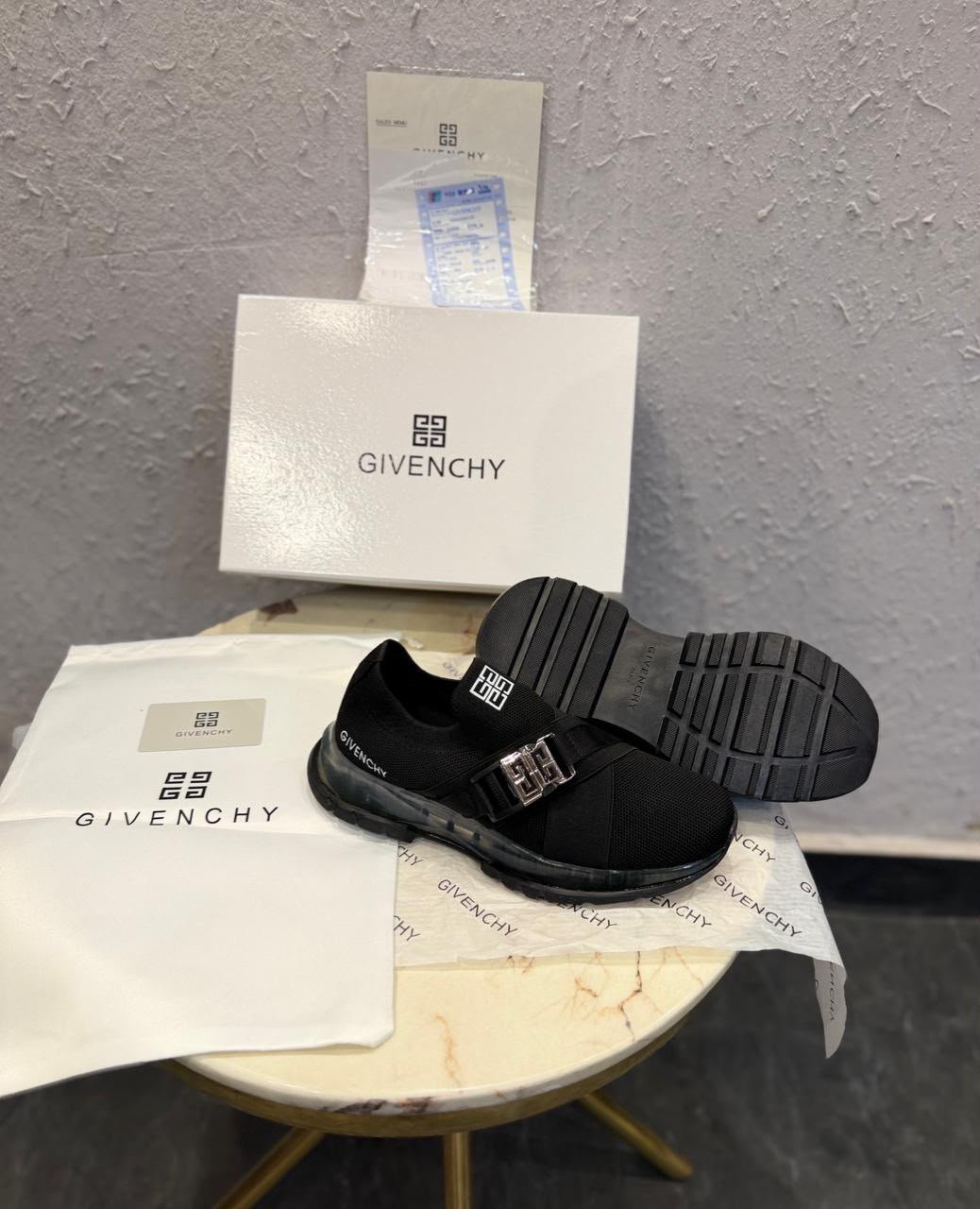 Black Buckle Sneakers – Luxury Street Profile