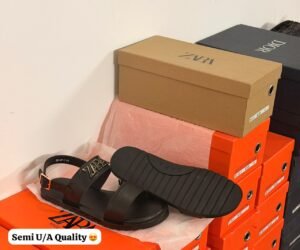 Black Leather Sandals – Minimal Summer Style