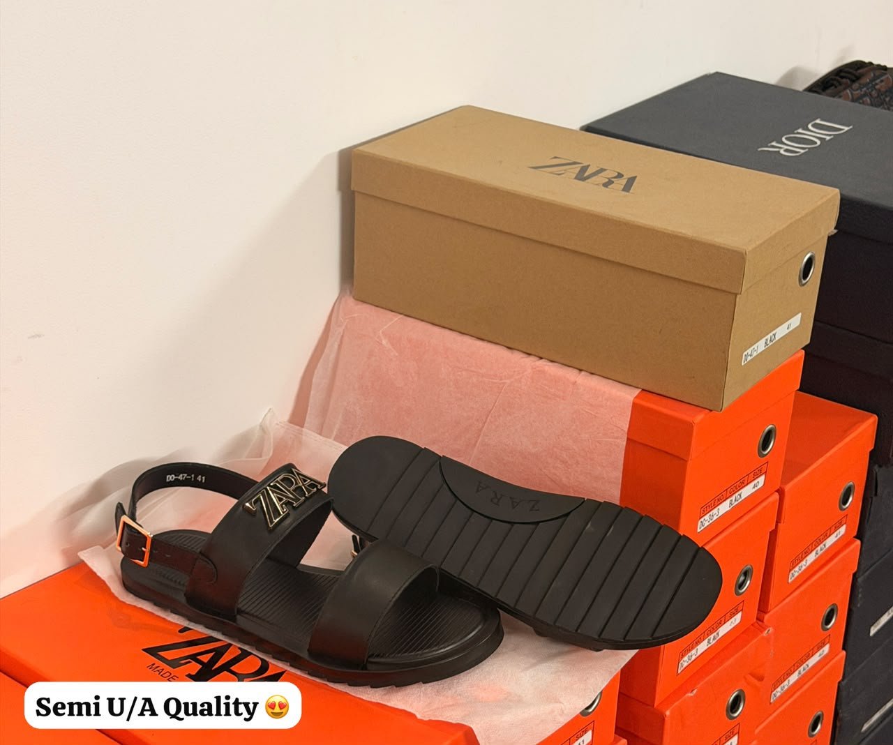 Black Leather Sandals – Minimal Summer Style