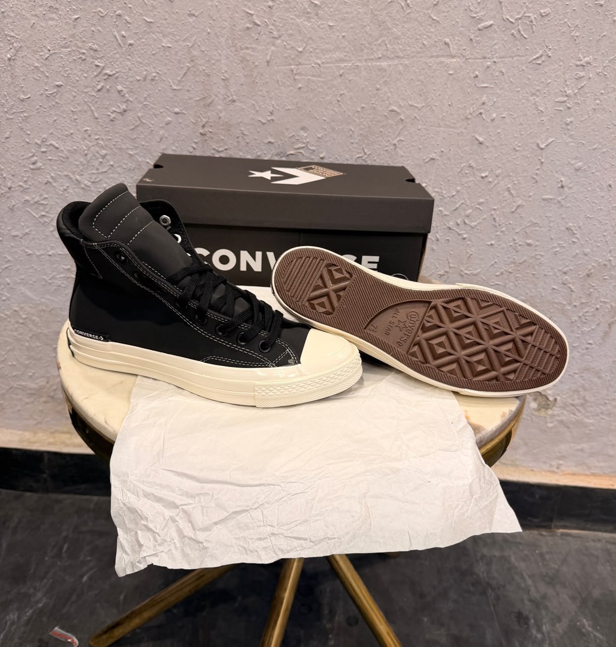 Black Padded Sneakers – Modern Street Profile