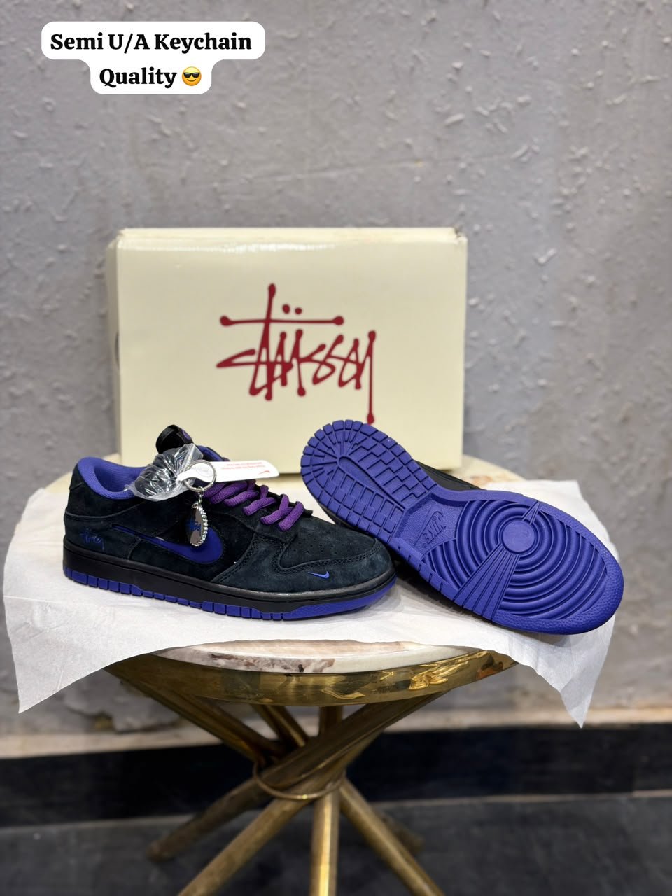 Black Purple Skate Sneakers – Deep Violet Street Style