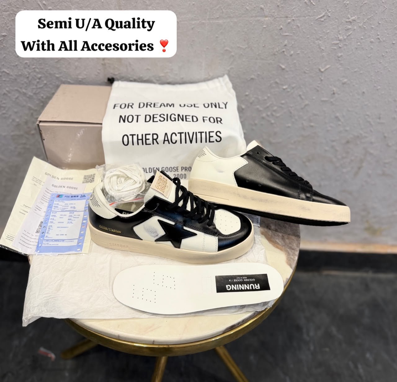 Black White Star Sneakers – Retro Distressed Style