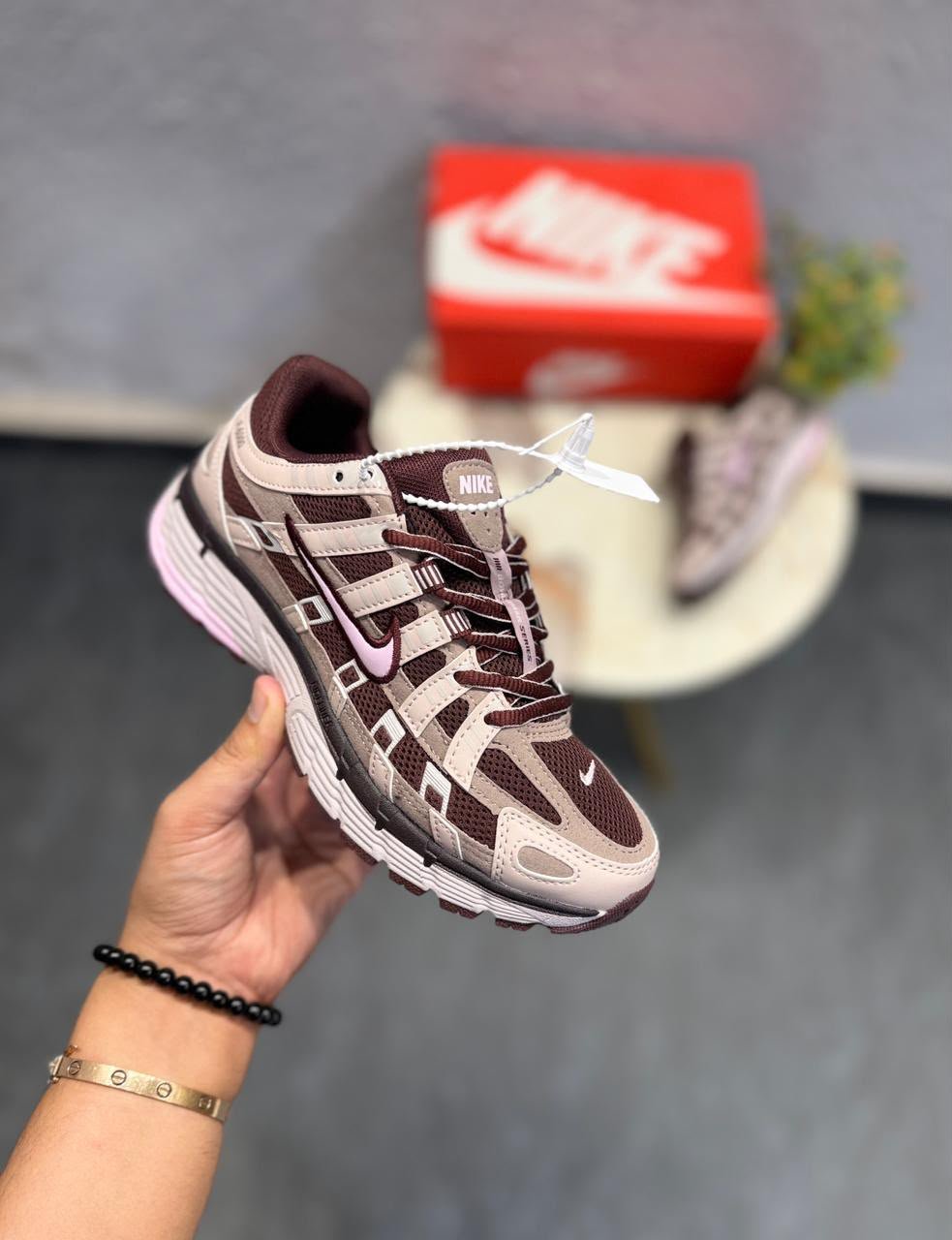 Burgundy Pink Foam Sneakers – Contemporary Runner Style
