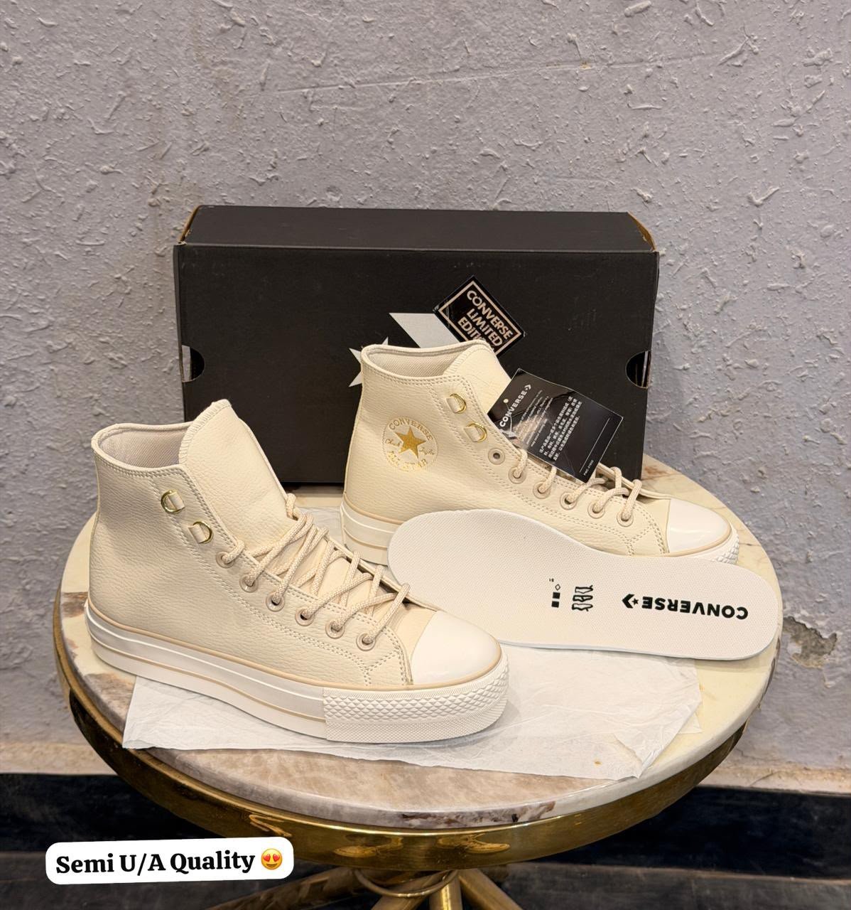 Legacy Beige High Top Sneakers – Vintage Street Style