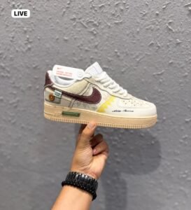 Cream Cherry Low-Top Sneakers – Retro Contrast Edition