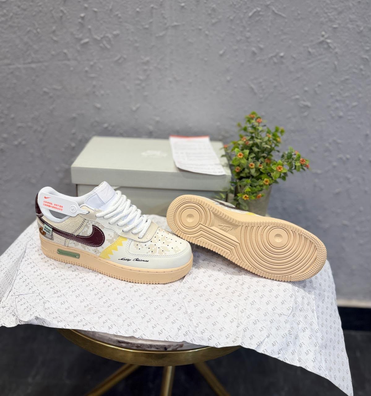 Cream Cherry Low-Top Sneakers – Retro Contrast Edition (4) Cream Cherry Low-Top Sneakers – Retro Contrast Edition